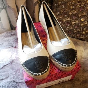 Tory Burch Wedge Espadrilles Size 8